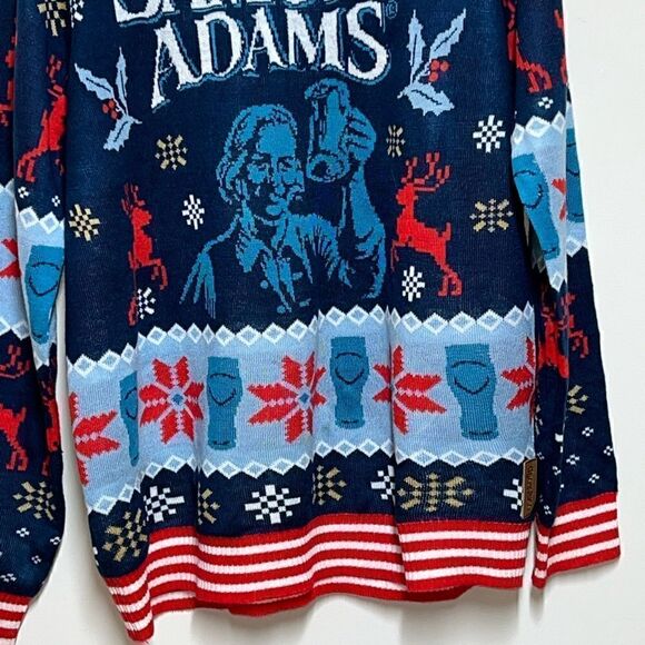 Samuel Adams Tipsy Elves Christmas Party Sweater Mens M - Picture 7 of 7